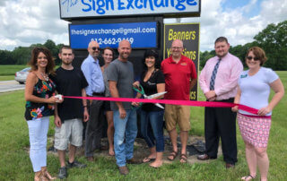 Ribbon-cutting for The Sign Exchange