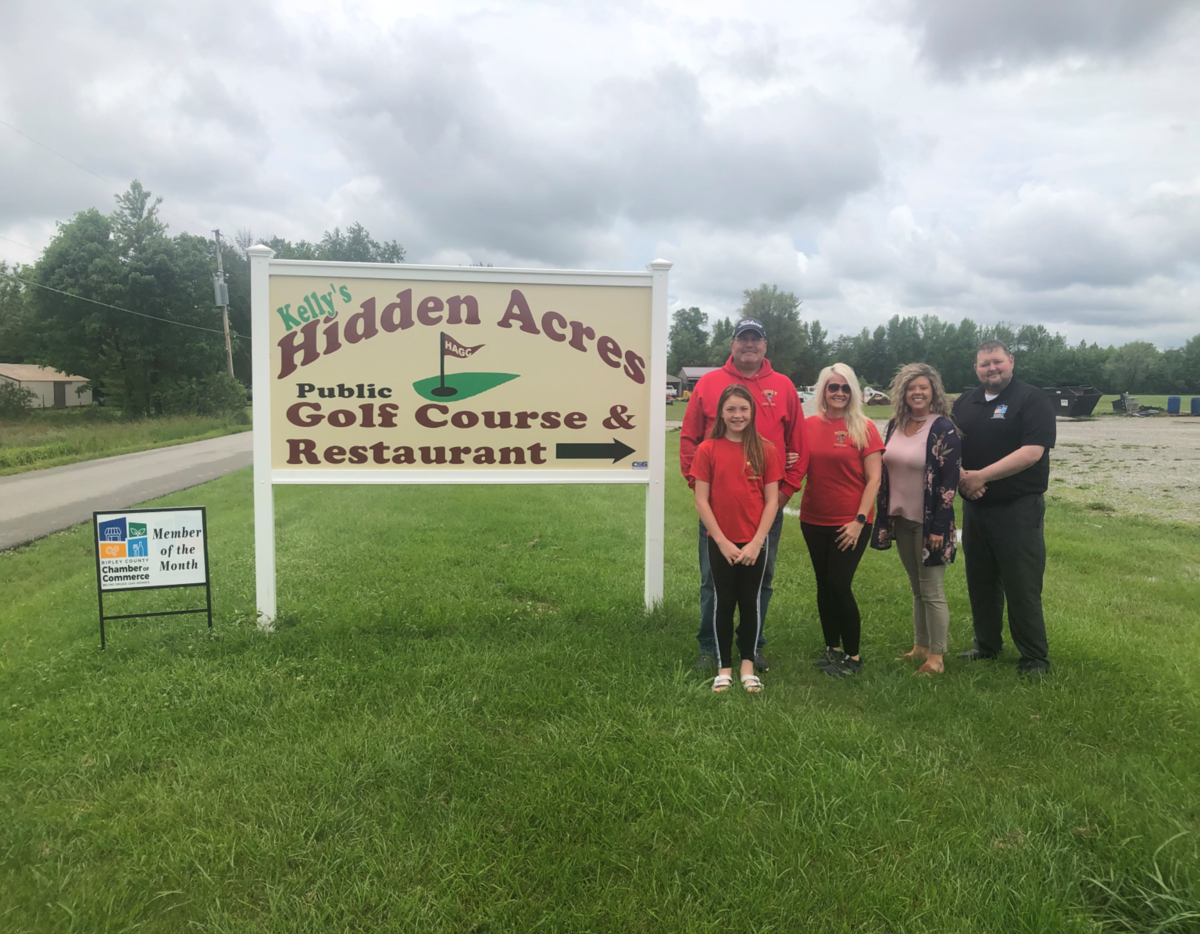 June Member of the Month Kelly's Hidden Acres Golf Course Ripley