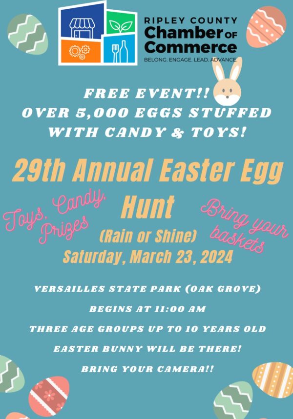 29th Annual Ripley County Chamber of Commerce Easter Egg Hunt - Ripley ...